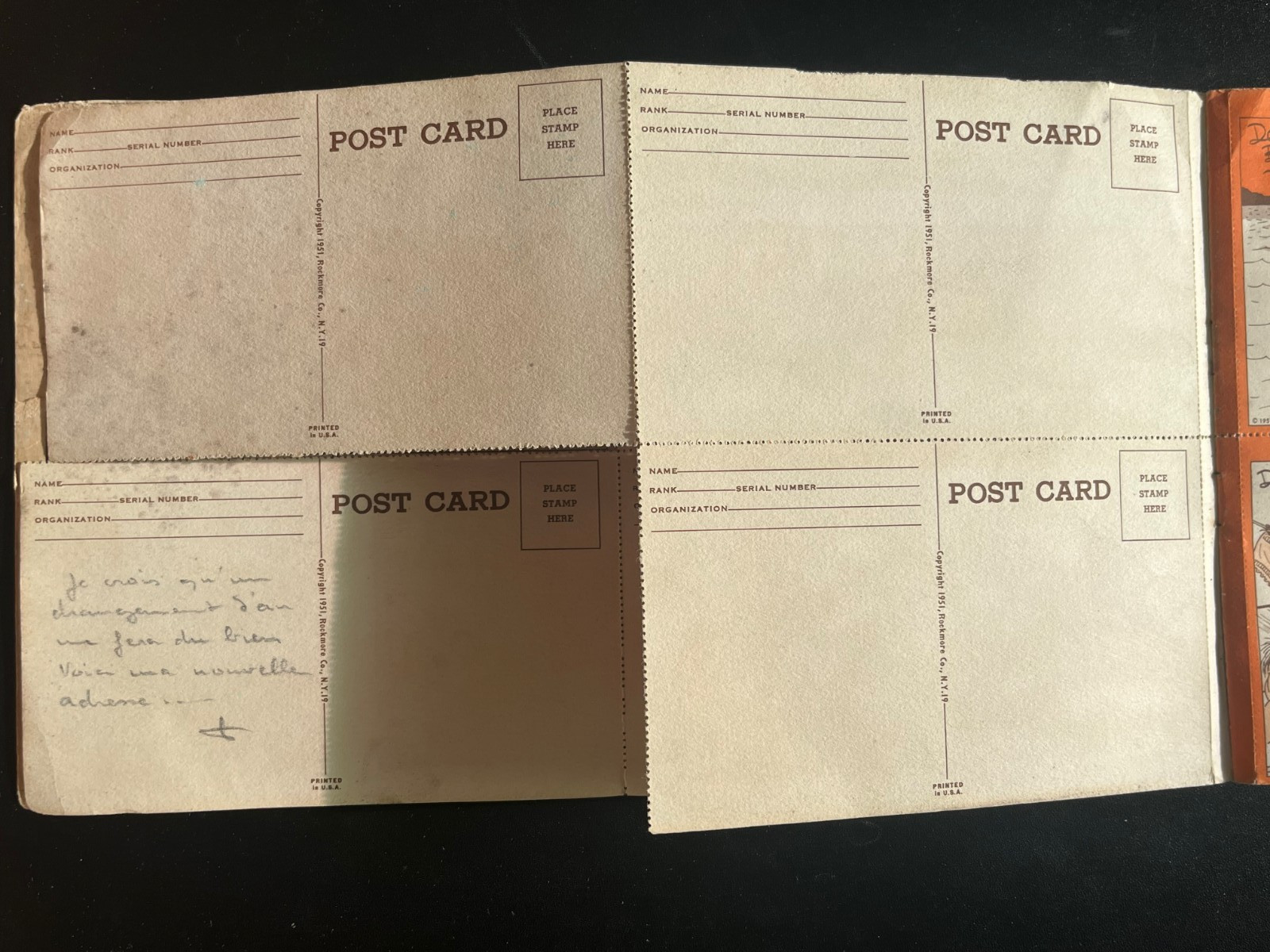 👍RARE 1951 KOREA KOREAN WAR USA ARMY ISSUED 26 POSTCARDS BOOKLET