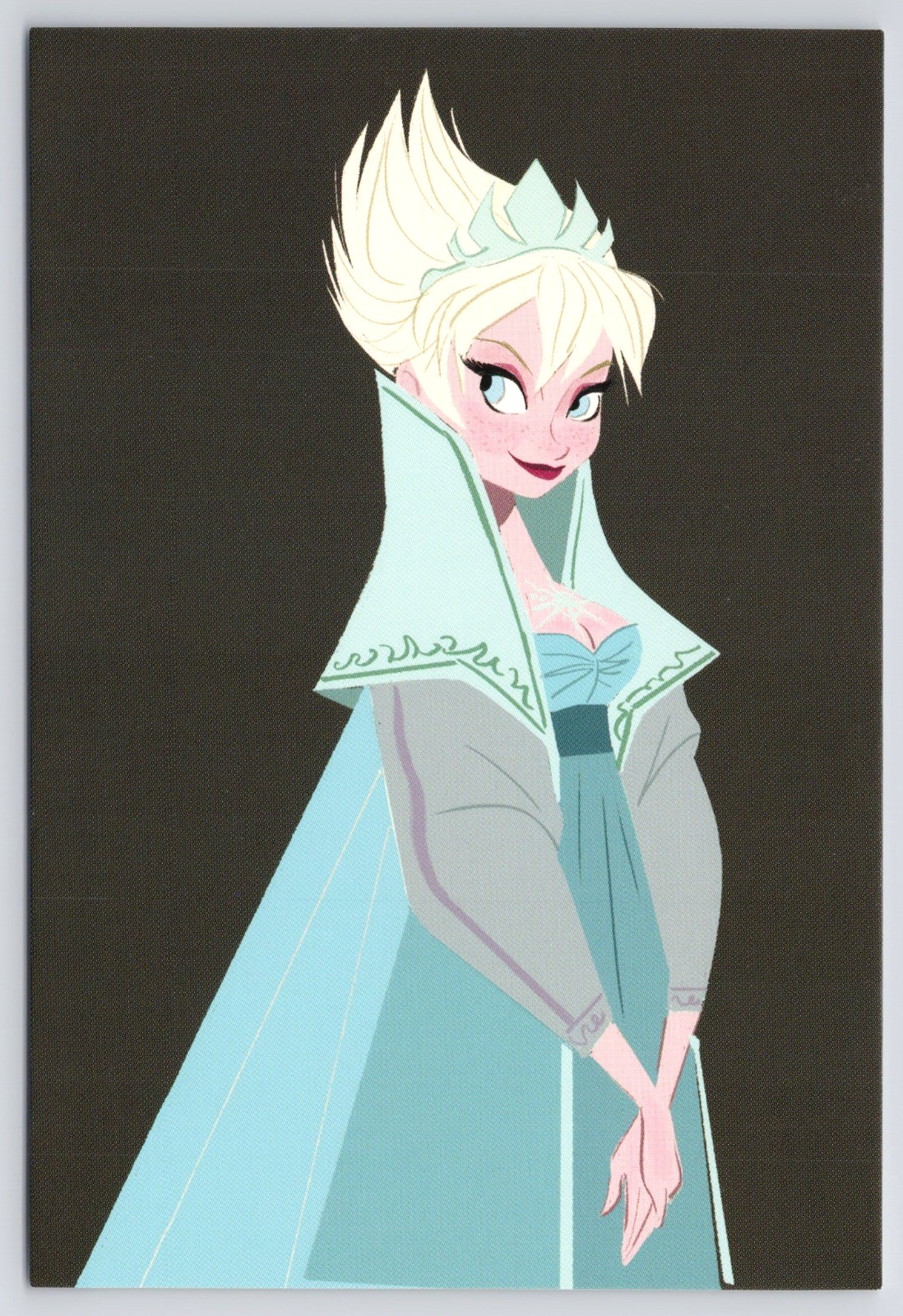 Frozen 2013 Postcard Elsa Concept Art by Bill Schwab #0320