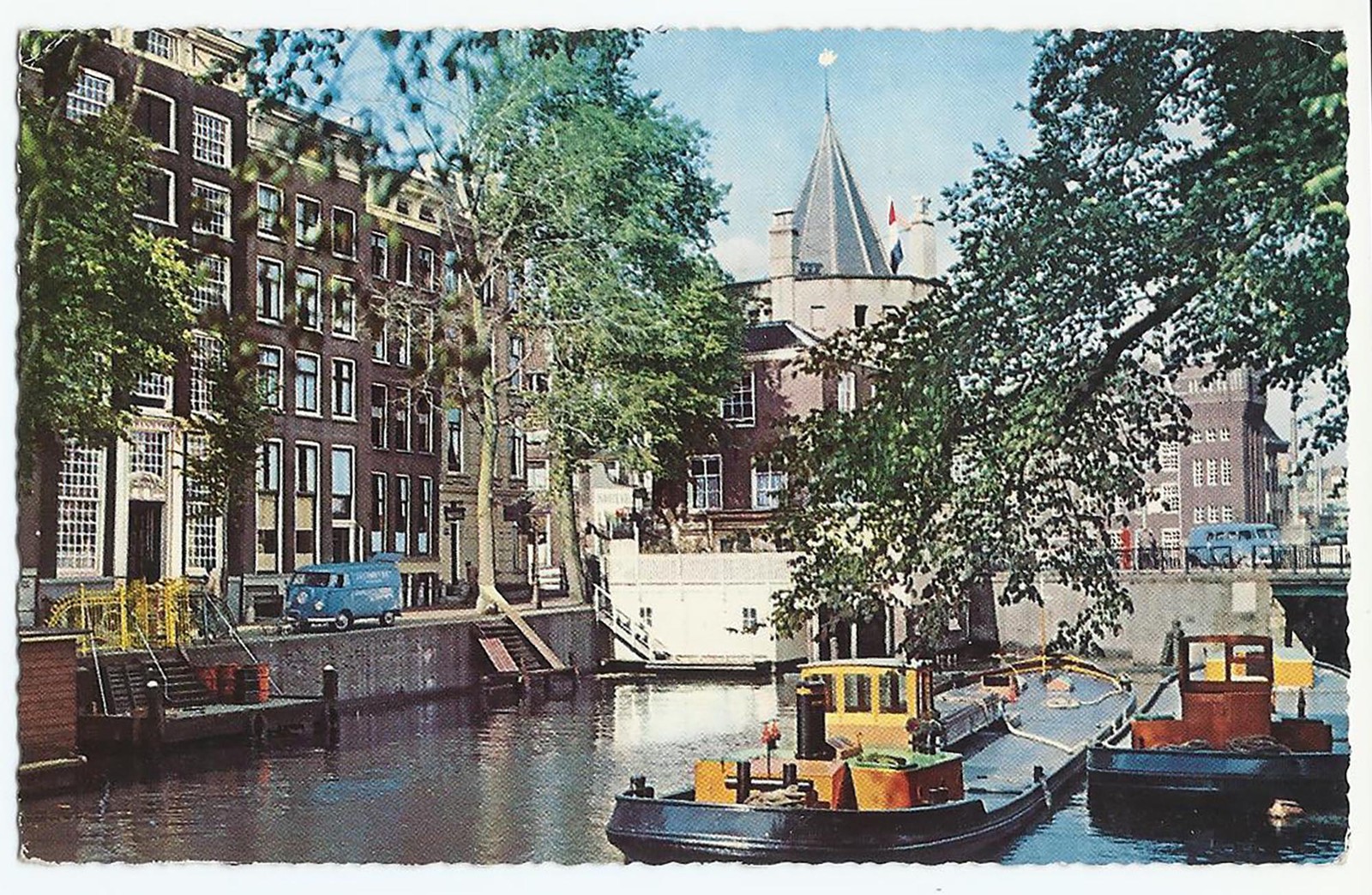 Old Amsterdam Netherlands, Old PC, Geldersekade-Schreierstoren, 1964