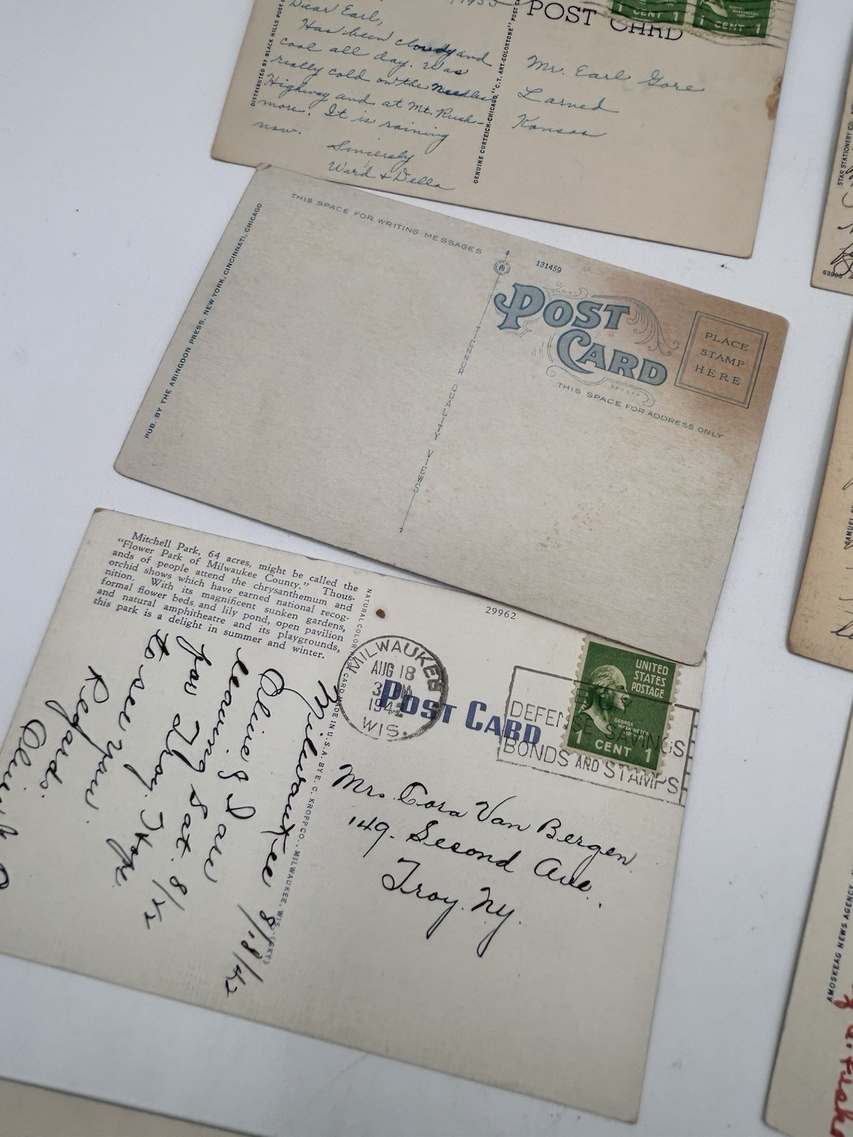 Vintage Linen Postcards Various Scenic Places Postmarked Lot of 53