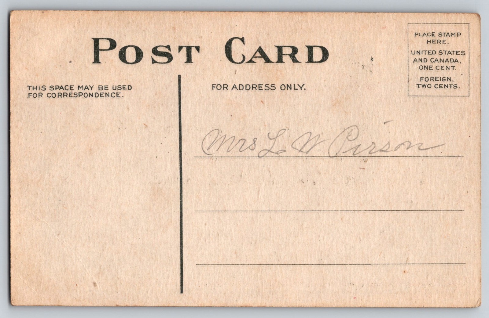 Postcard – Value of Money Postcard