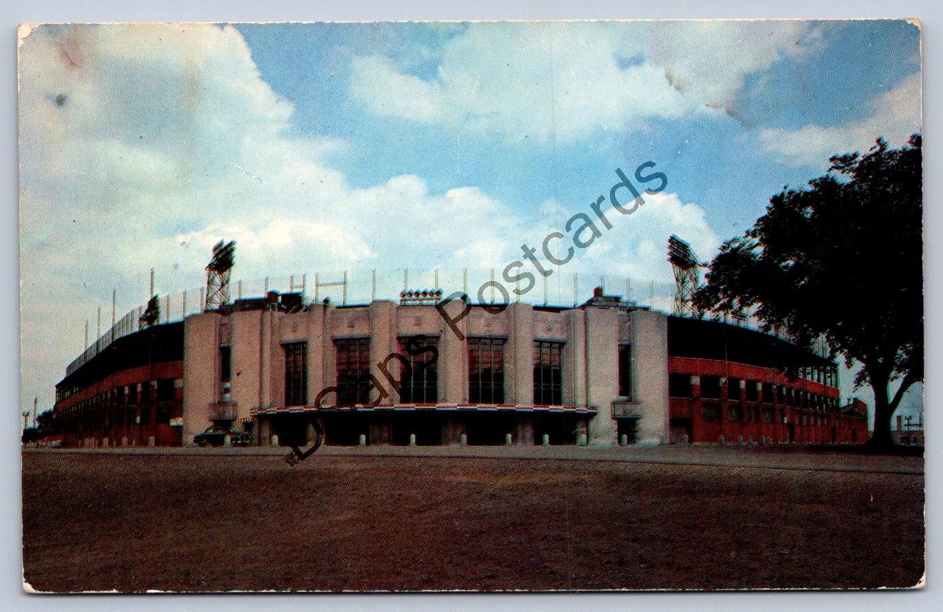 K56/ Indianapolis Indians Indiana Postcard Chrome Baseball Stadium 94