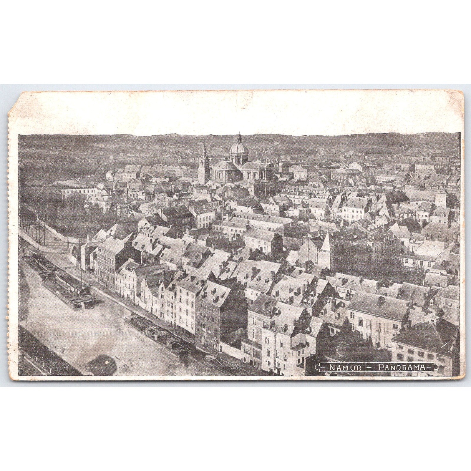 Postcard Namur Panorama Belgium 1923