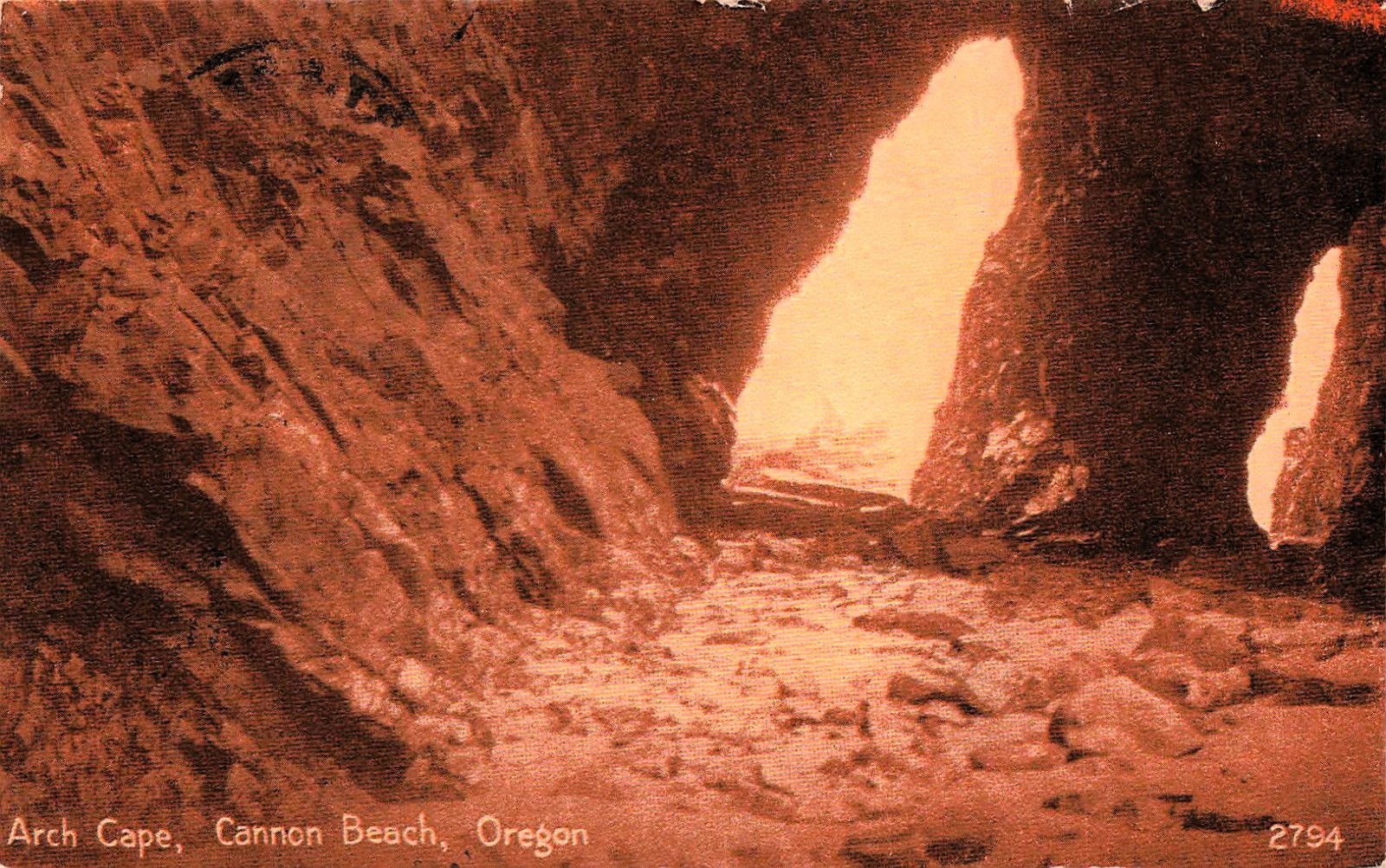 Cannon Beach Oregon Arch Cape Sunset Port Seaside RPO Vtg Postcard K20