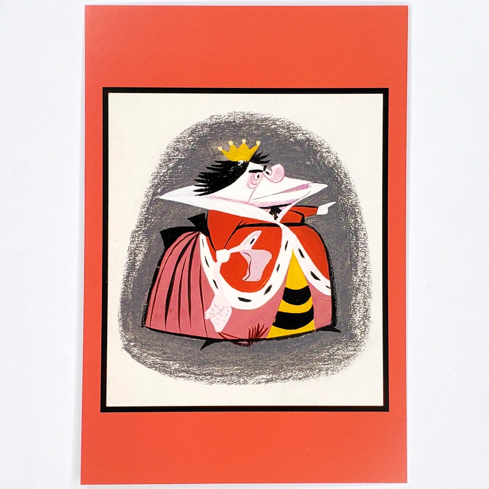 Queen of Hearts Beauty Postcard Mary Blair Alice in Wonderland Disney Villains