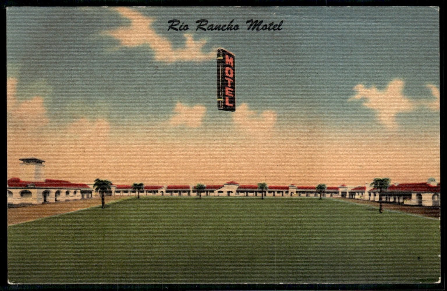 Vintage Rio Rancho Motel Marysville California Linen Postcard MWM Aurora MO