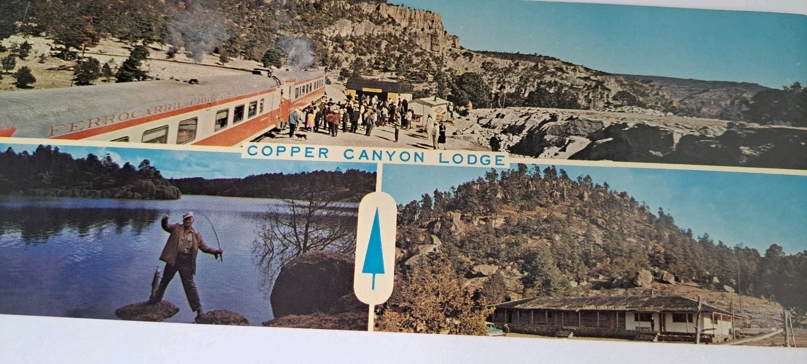 Long Postcard Copper Canyon Lodge Creel, Chihuahua, Mexico Unp 9 x 3.5