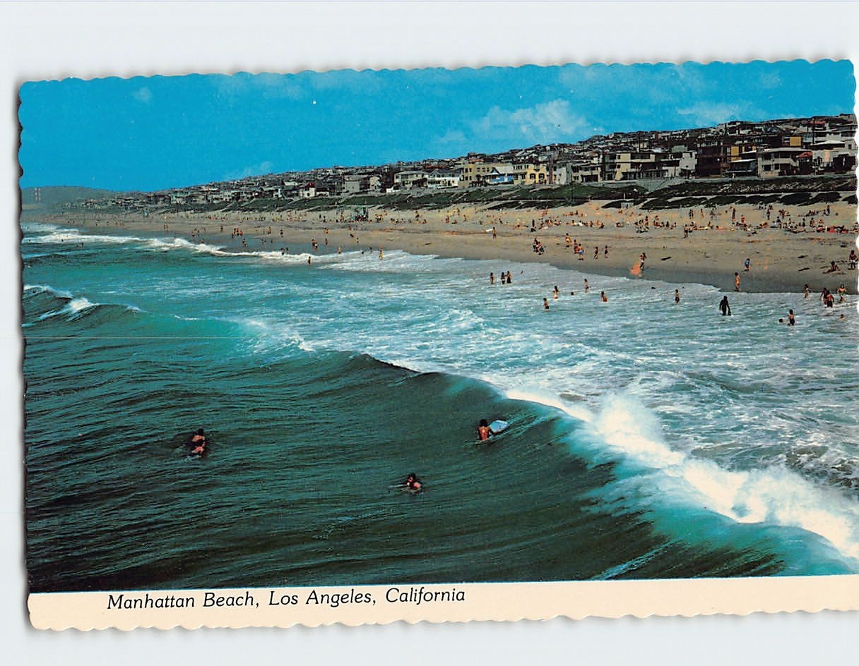 Postcard Manhattan Beach Los Angeles California USA