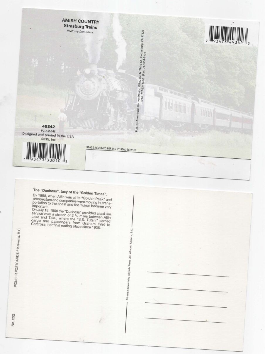 Lot of 27 Trains Locomotives Railroad 1980s Postcards 6 Posted EX