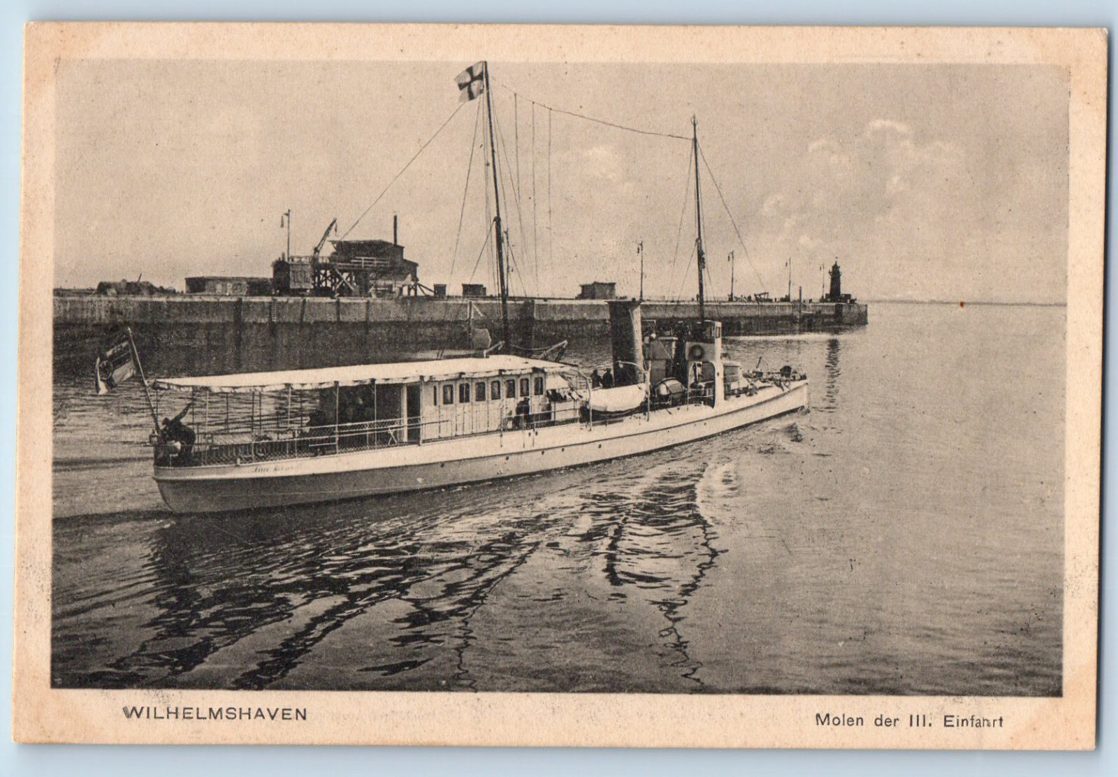 Lower Saxony Germany Postcard Wilhelmshaven c1920’s Antique Unposted