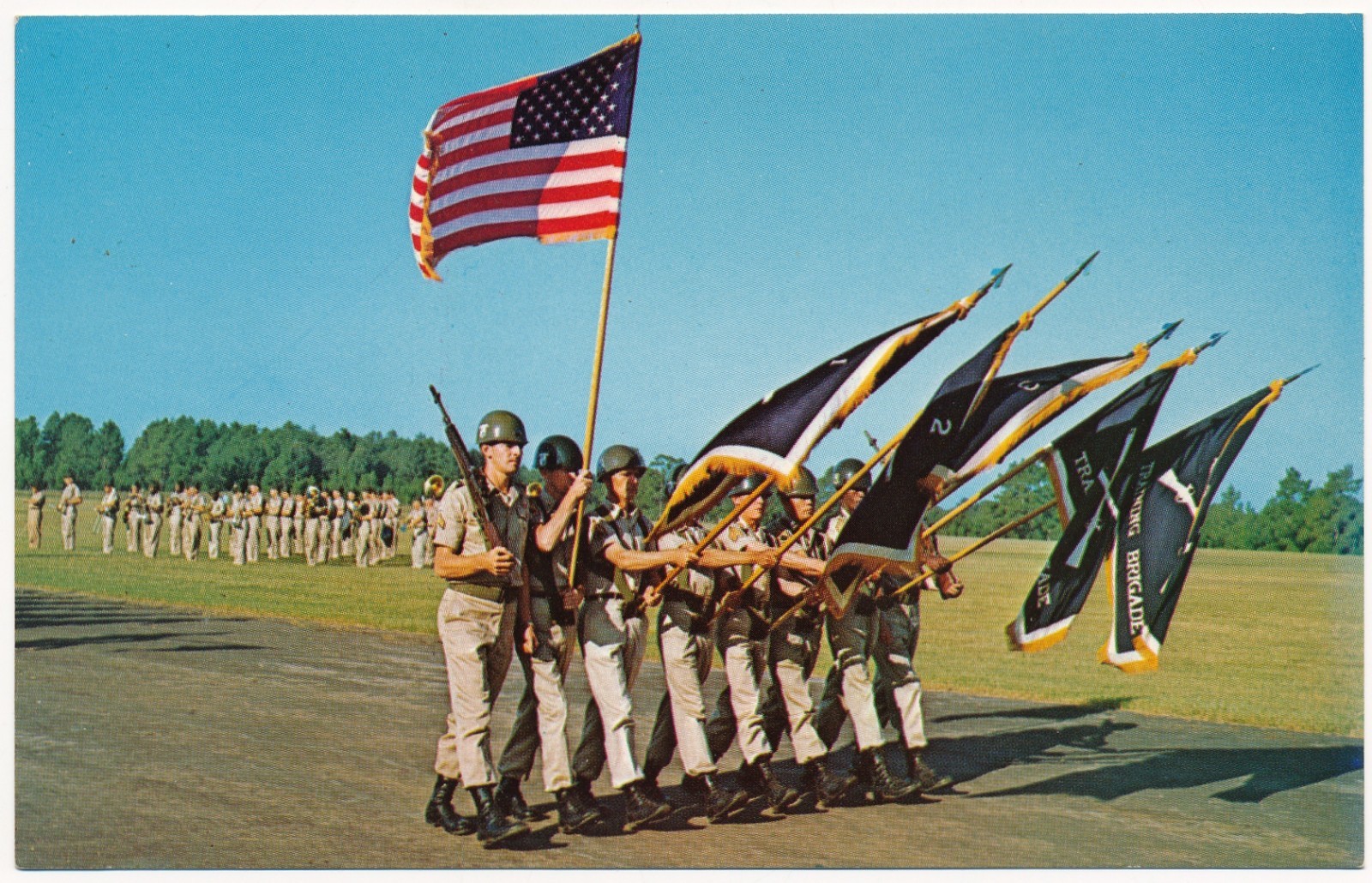 Color Guard, US Army Training Center, Fort Polk, Louisiana c.1960s