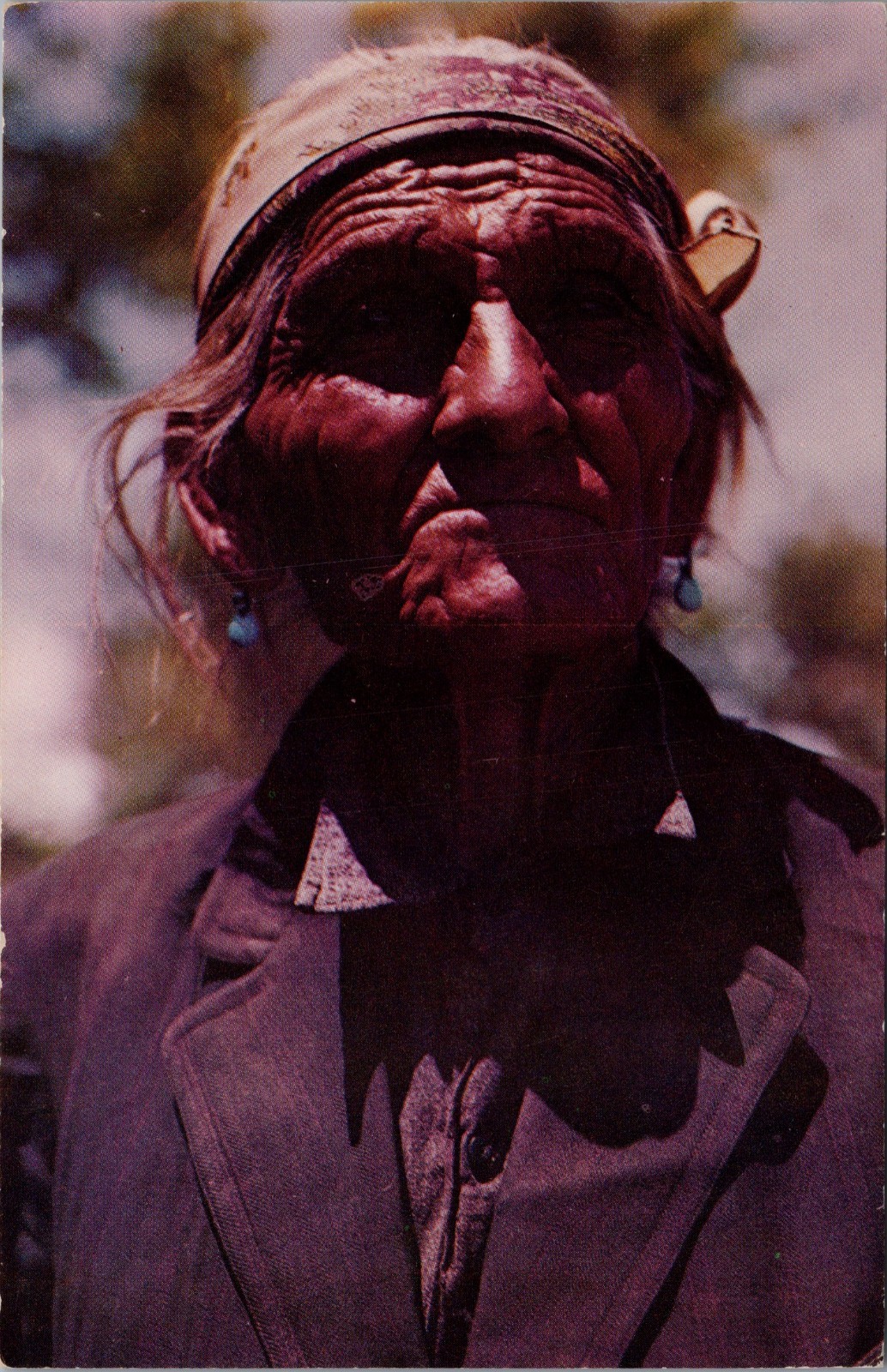 Old Navajo Sheepherder Painted Desert NM Postcard New Mexico