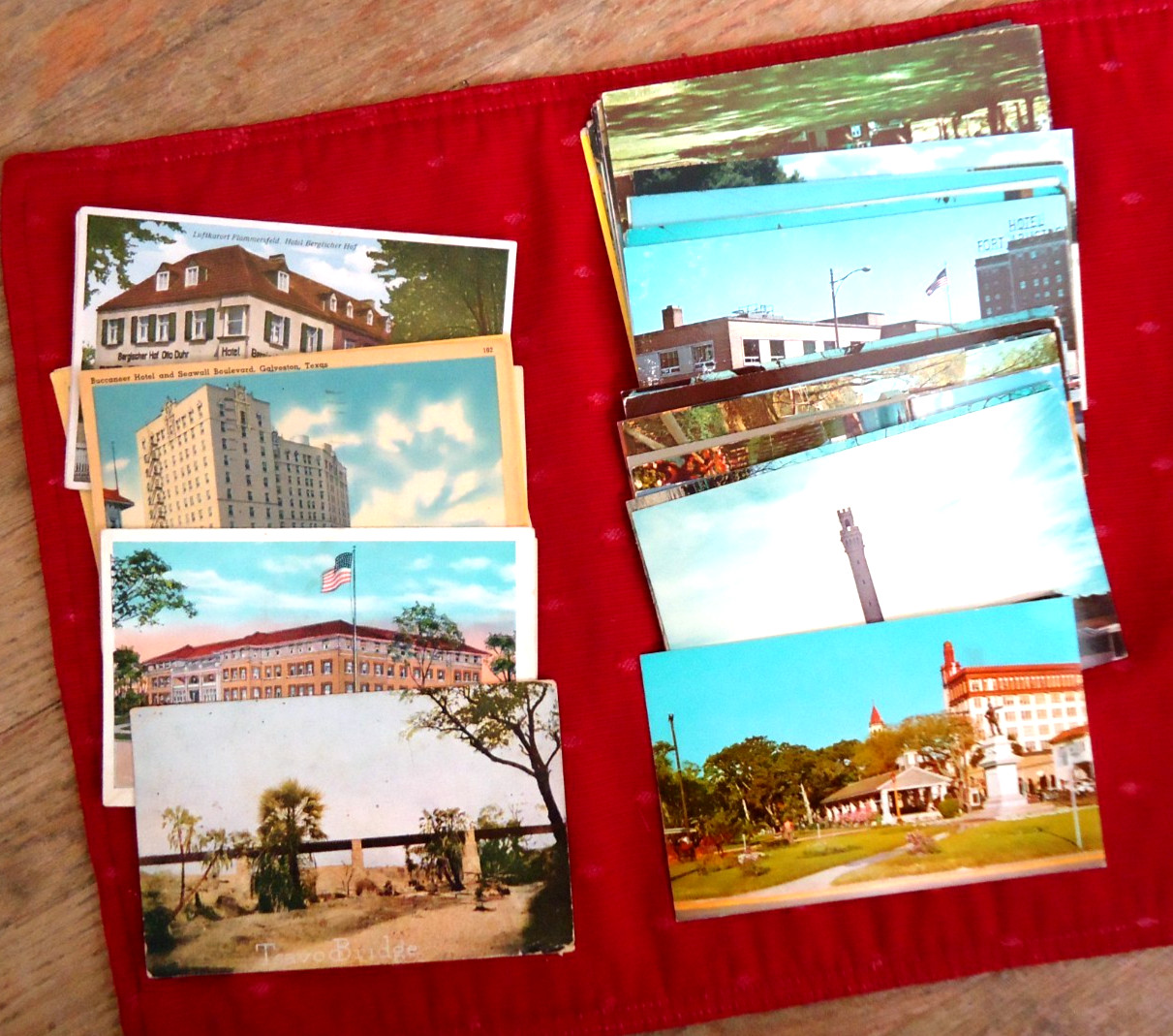 LOT OF 52 POSTCARDS NEW & USED 10 LINEN CARDS INCLUDED 3 x 5 INCH ON ALL CARDS
