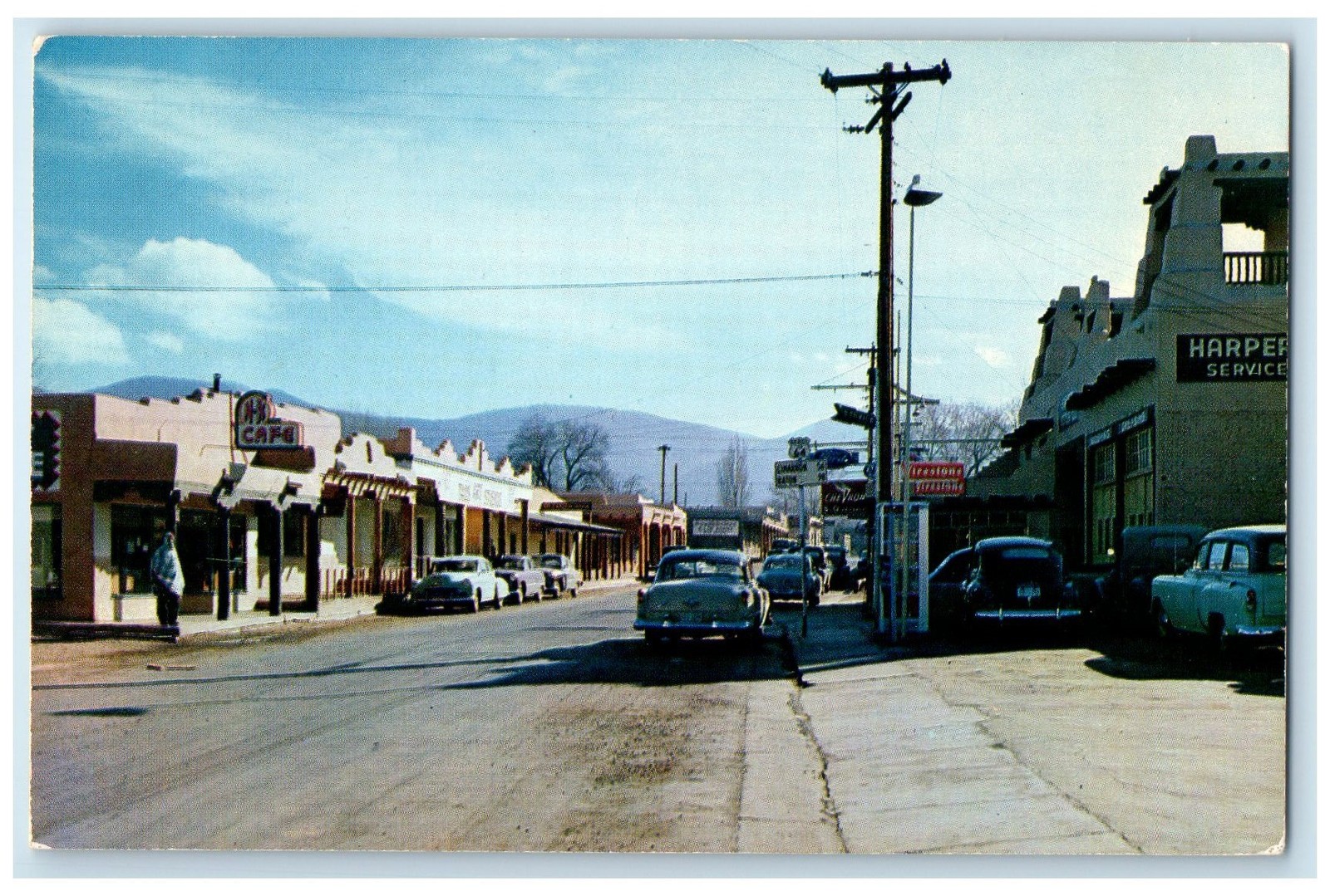 1956 Kit Carson Memorial Building Post Office Road Taos New Mexico NM Postcard