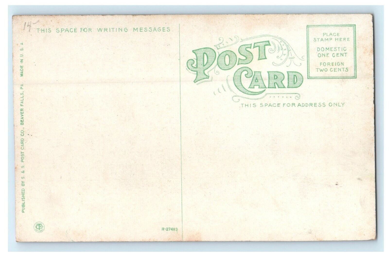 c1912 P & LE Depot, Beaver, Pennsylvania PA Antique Postcard