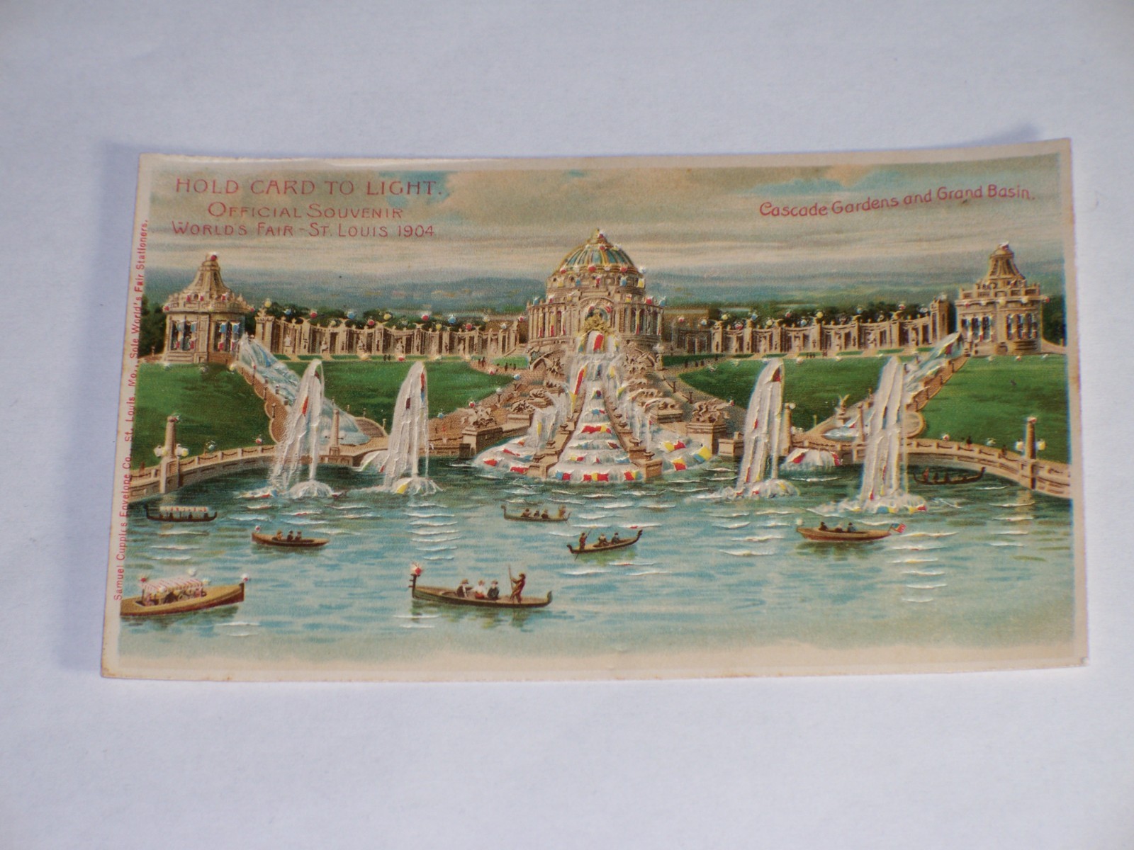 1904 Cascade Gardens And Grand Basin World’s Fair St. Louis MO Antique Postcard