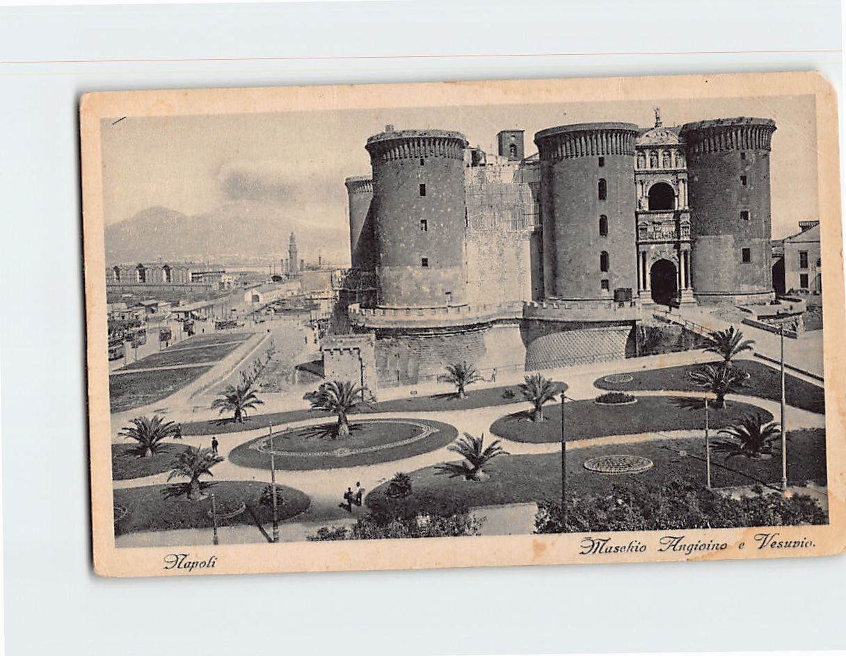 Postcard Castel Nuovo Naples Campania Italy
