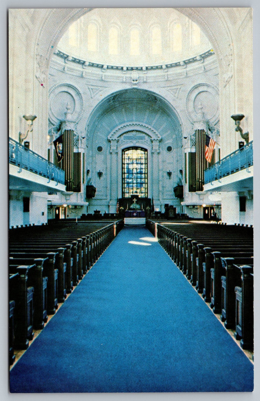Chapel Interior United States Naval Academy Annapolis Maryland Vintage Postcard
