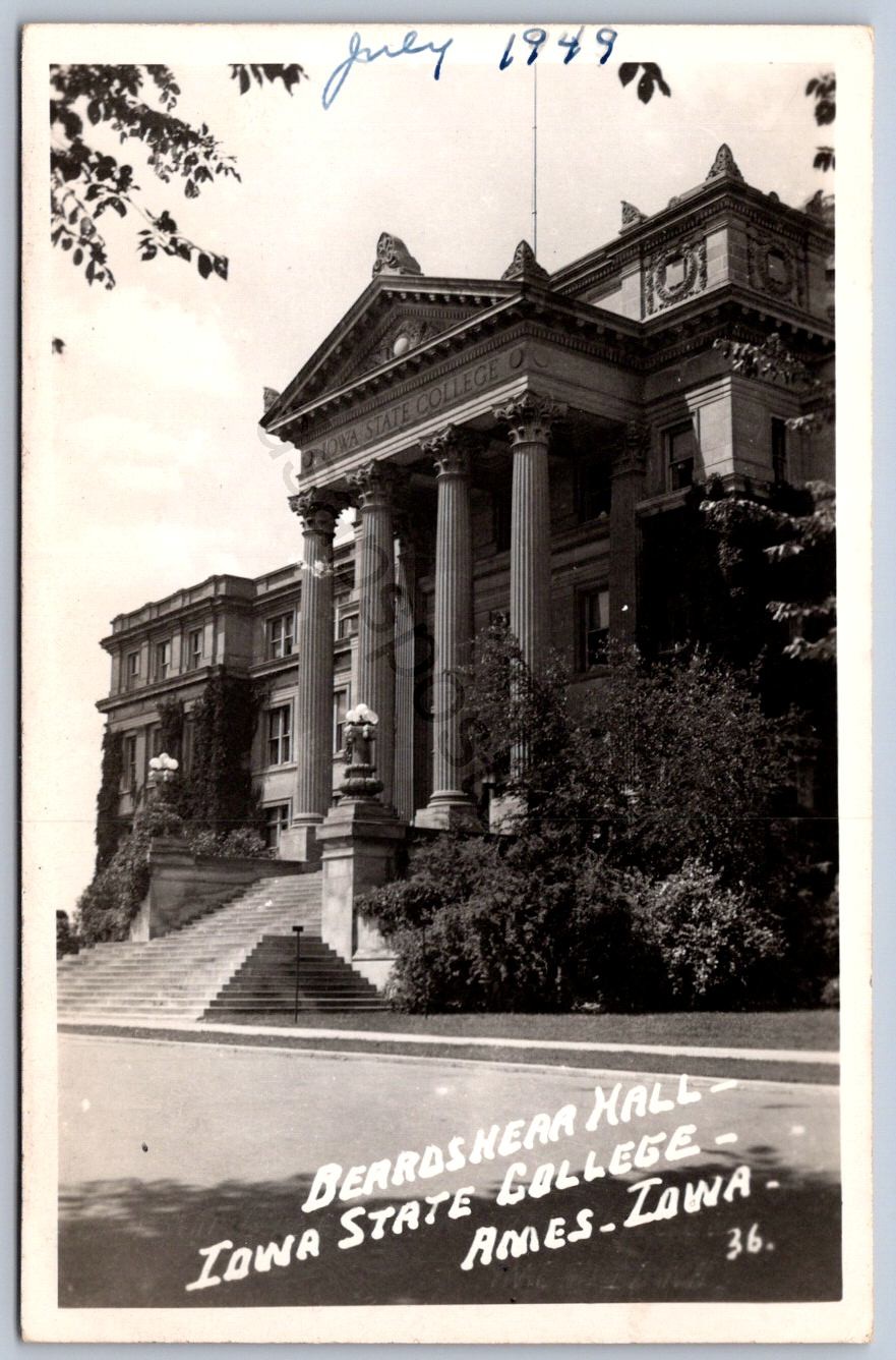 K42/ Ames Iowa RPPC Postcard c40-50s State College Beardshear 436