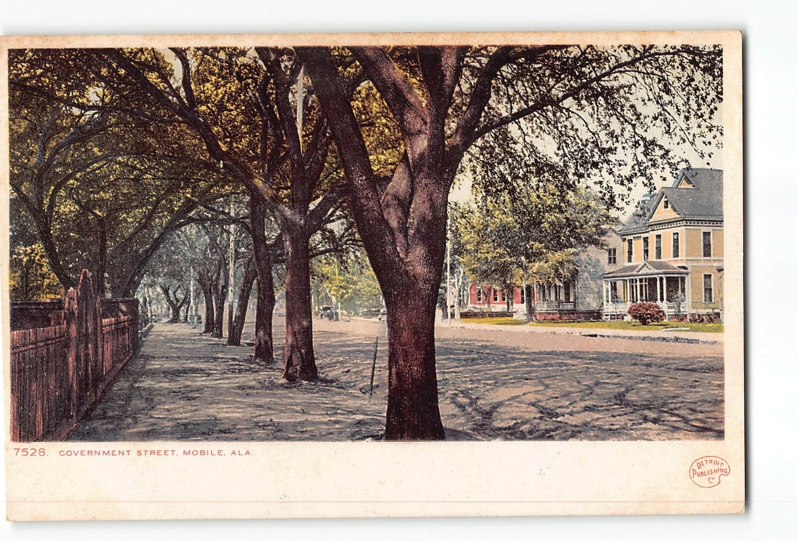 Mobile Alabama AL Postcard 1901-1907 Government Street