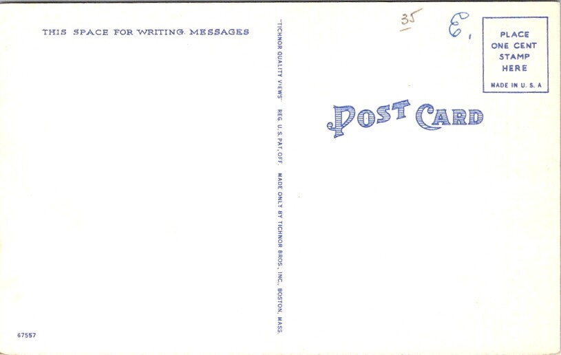 Vintage Postcard Approach to Carlton Bridge Bath Maine ME c.1930-1945 Car S213