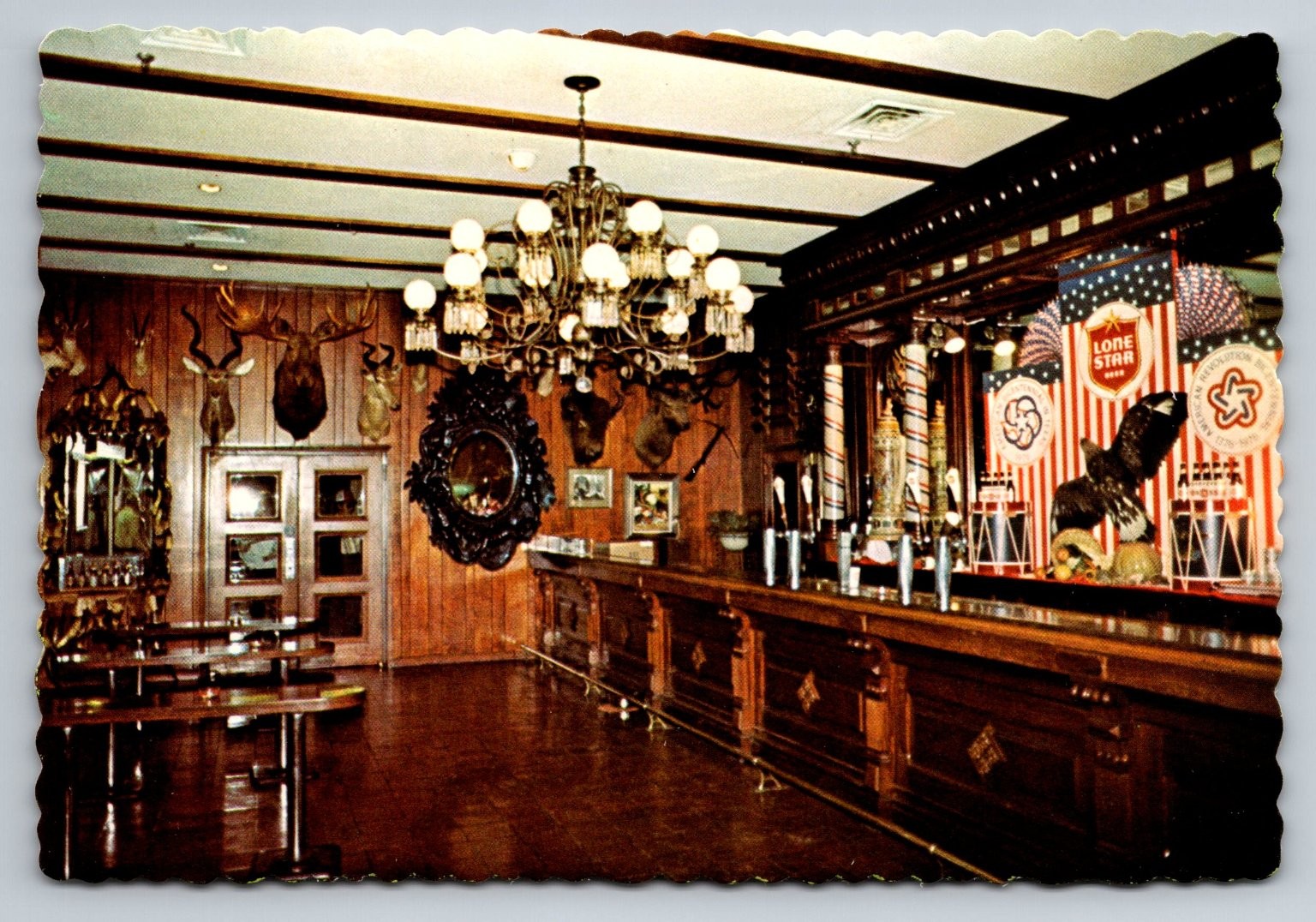 Dexter Sovereign Buckhorn Bar San Antonio Texas Photochrome Postcard