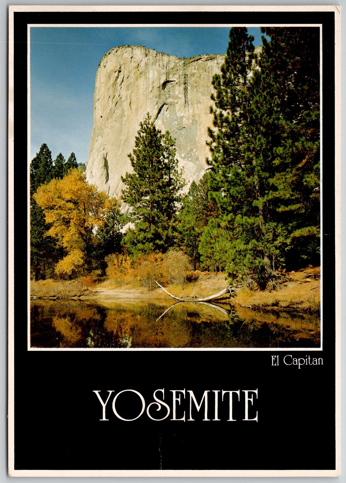 El Capitan Yosemite National Park Merced River 1983 Postcard IMPACT