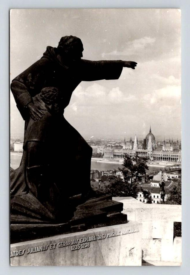 RPPC Budapest Hungary View of Budapest Postcard