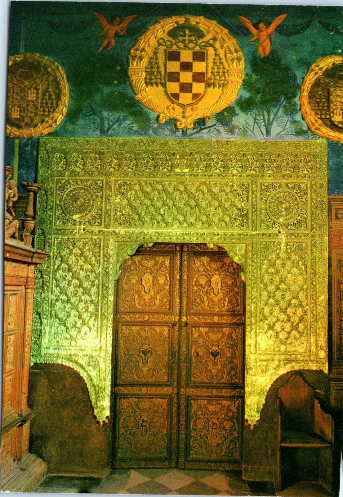 Puerta del la Sala Cathedral, Door to the Chapter House Toledo, Spain Postcard