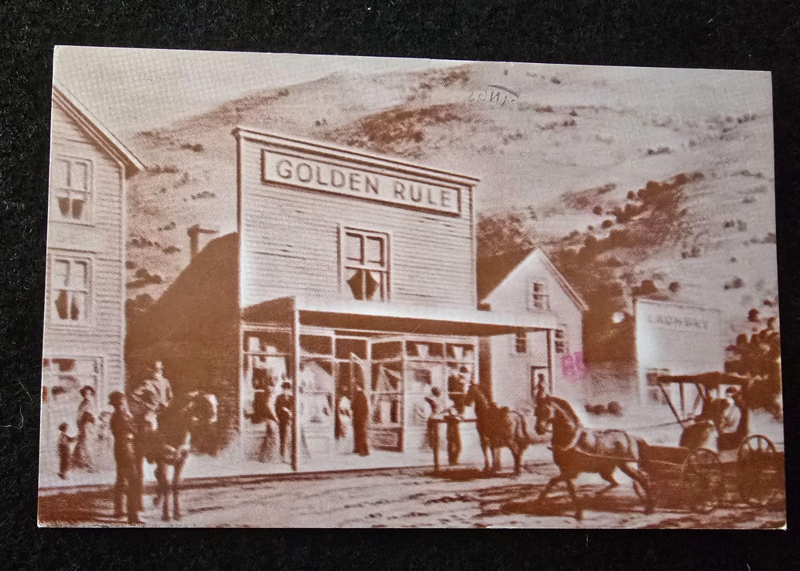 Golden Rule JC Penney’s Mother store in Kemmerer, Wyoming Standard size Postcard