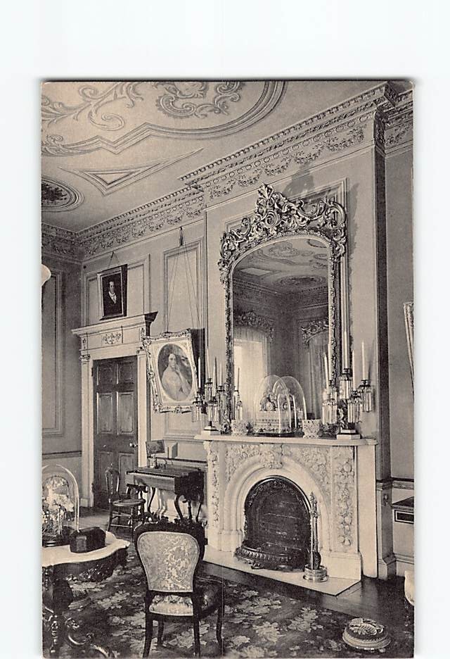 Postcard Drawing Room Wickham-Valentine House Museum Richmond Virginia USA