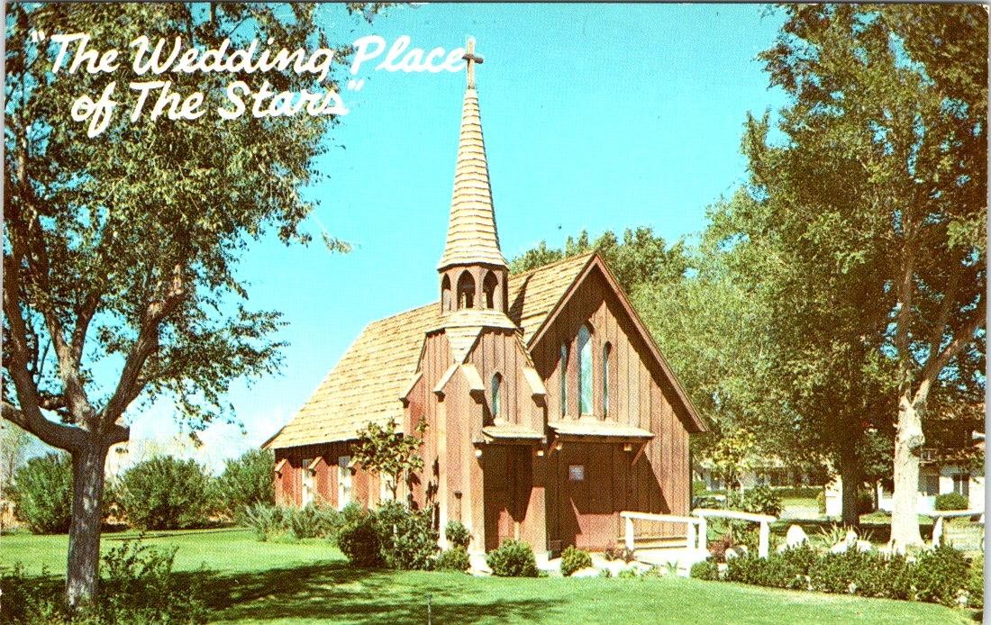 Las Vegas, NV Nevada LITTLE CHURCH OF THE WEST Celebrity Wedding Chapel Postcard