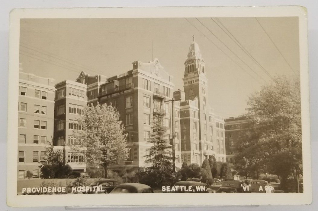 WASHINGTON Seattle Providence Hospital 1940s Real Photo Postcard