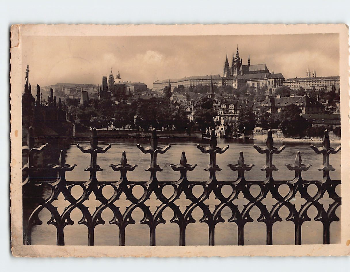 Postcard Prague Castle Czech Republic