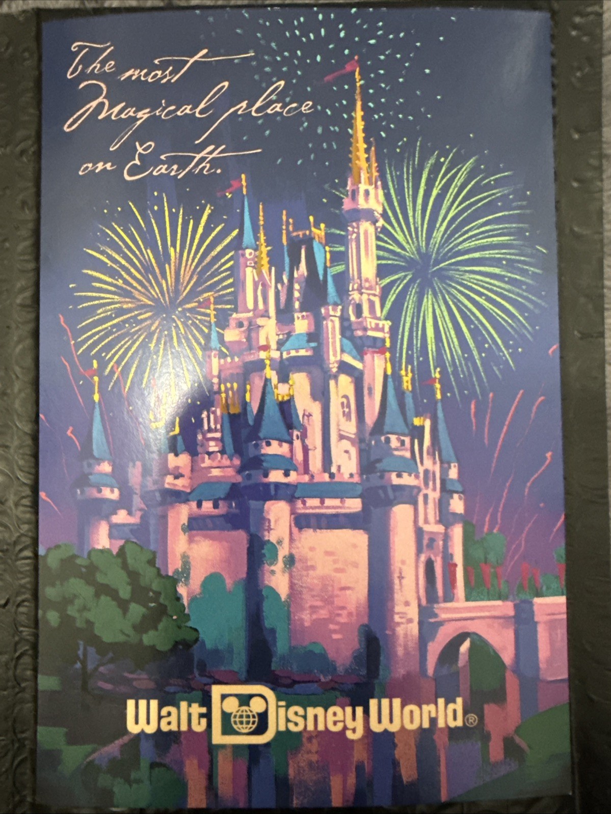 Cinderella Castle Postcard 2026 Walt Disney World Most Magical Place on Earth