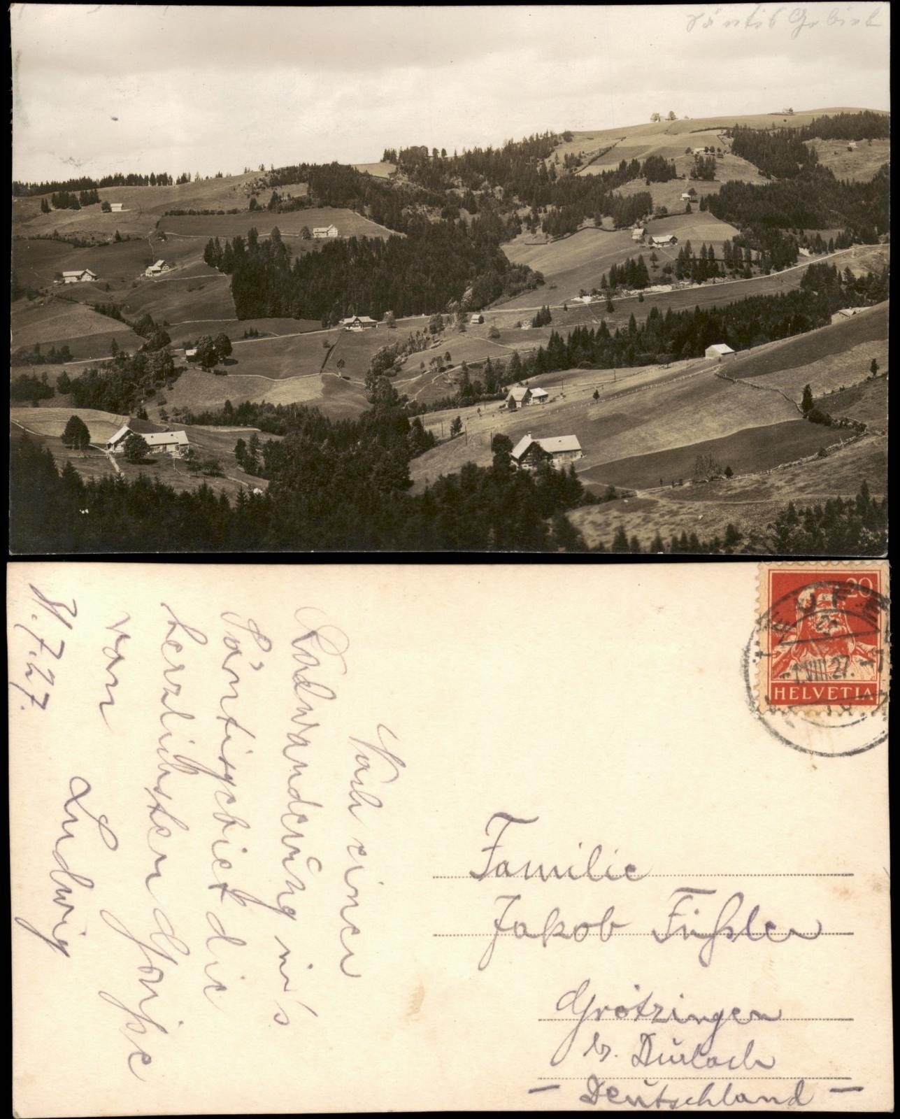 .Switzerland Switzerland Swiss Landscape Idyll (Location Unknown) 1927