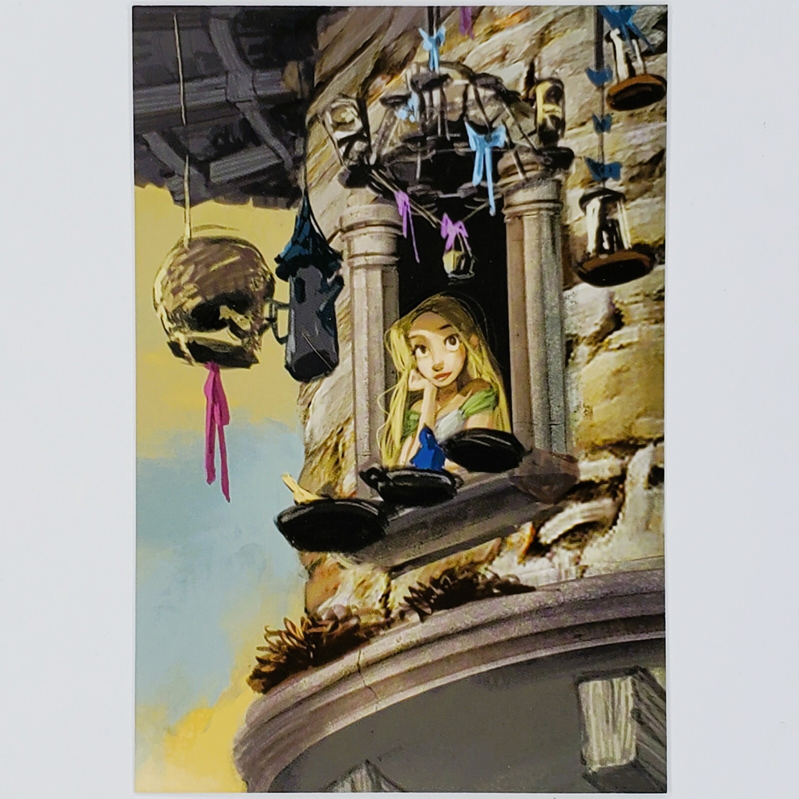 Tangled Postcard Rapunzel Tower Concept Disney Princess Vitoria Ying Clearance