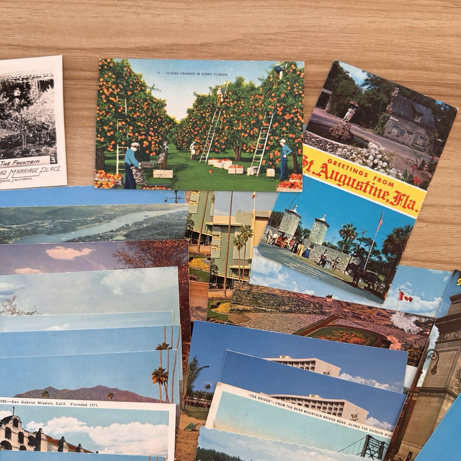 Vintage Antique Postcard Lot 60+ Paper Photos Early 1900’s – 1950’s NYC DC USA