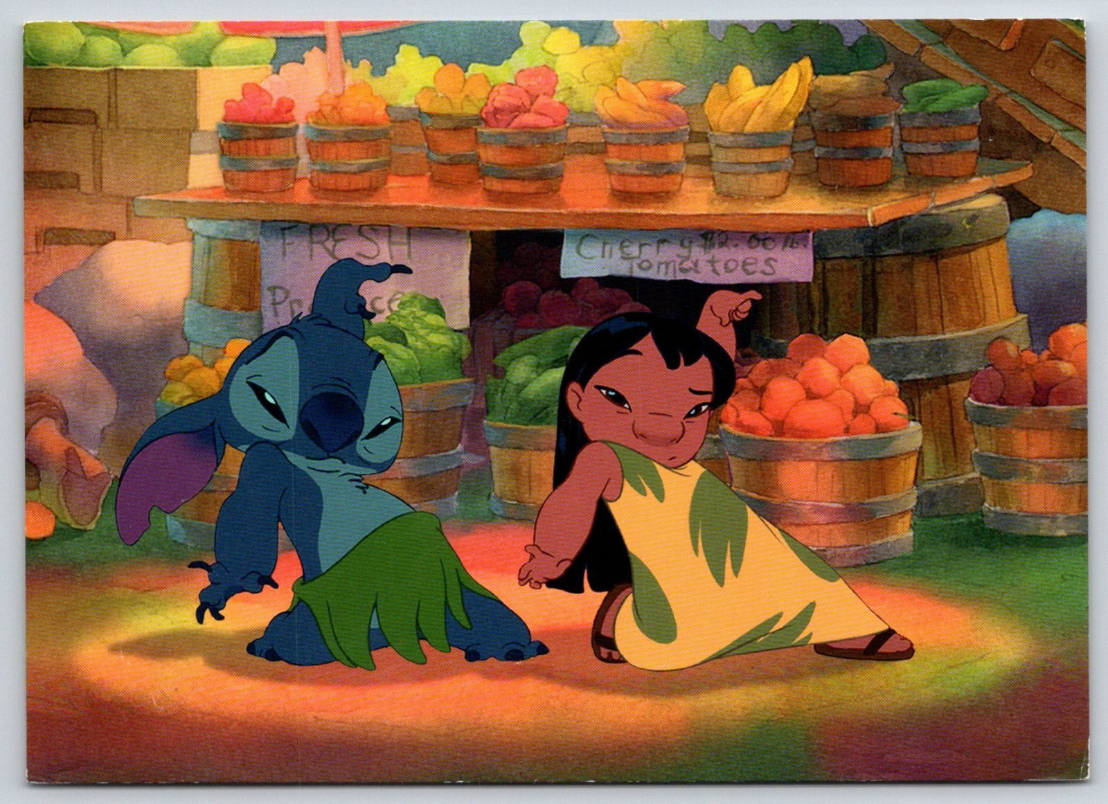 Postcard Lilo And Stitch Viva La Hula