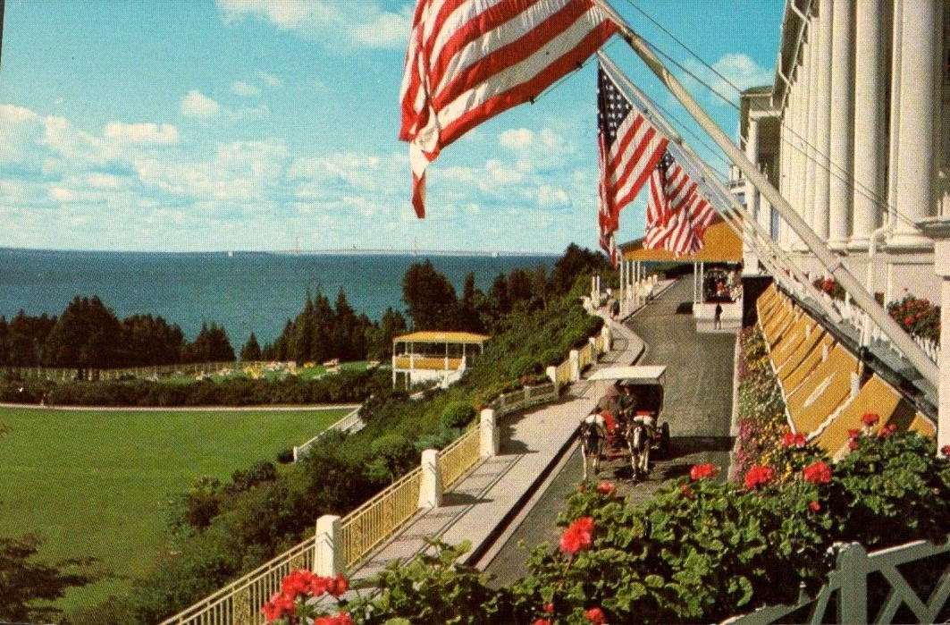 The Grand Hotel Mackinac Island Michigan Front Porch Postcard