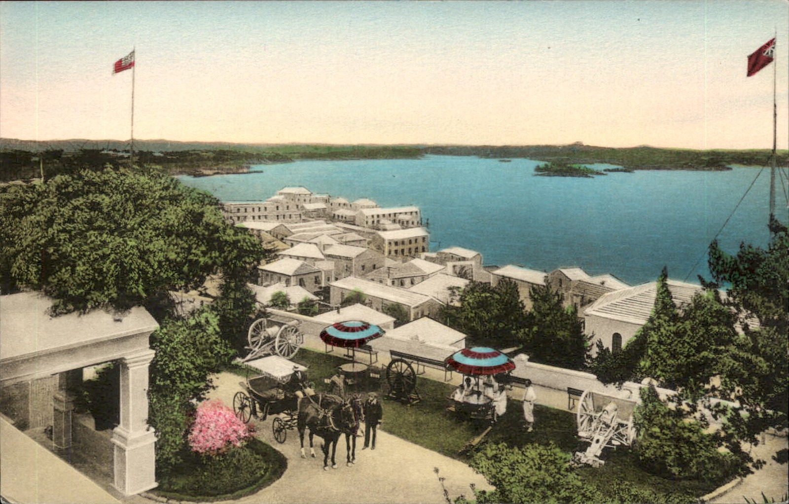 St. Georges St. Georges Harbor The Albertype Co. c1900s-10s Vintage Postcard
