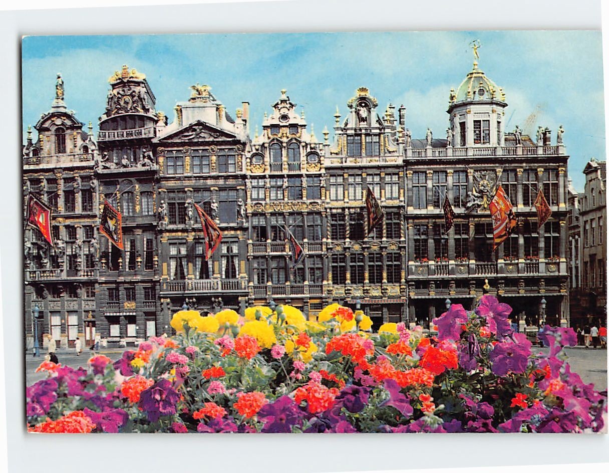 Postcard Grand Place Brussels Belgium