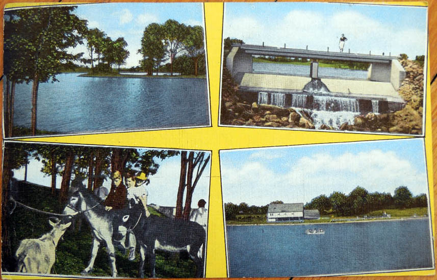 1952 Postcard: Clay’s Park – Canal Fulton, Ohio OH