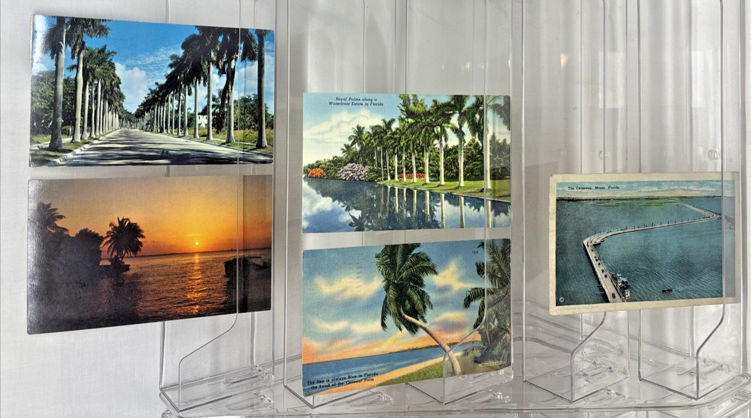 Lot Of 11 Vintage 20’s-60’s Postcards Featuring Miami, Florida Area.