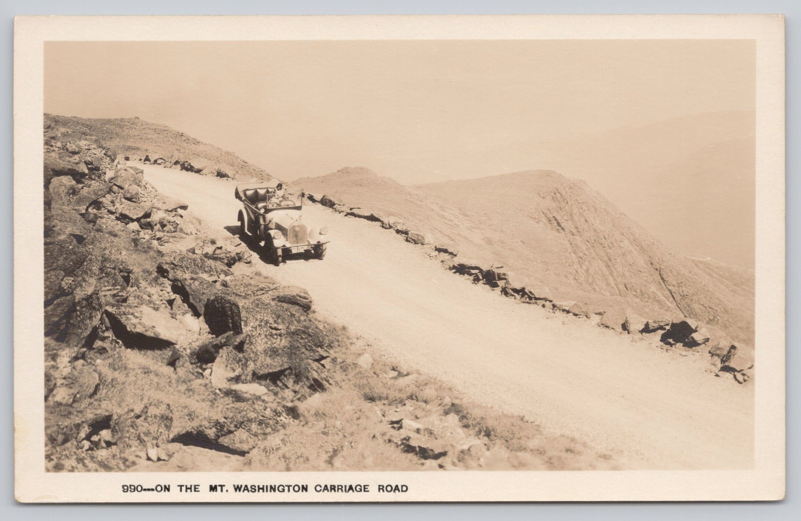 Mount Washington New Hampshire Carriage Road Mountain Scenic RPPC Postcard