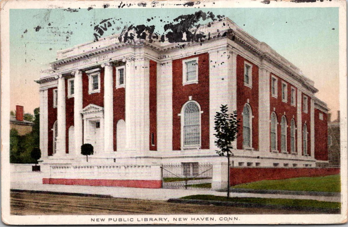 New Public Library New Haven Connecticut CT Postcard