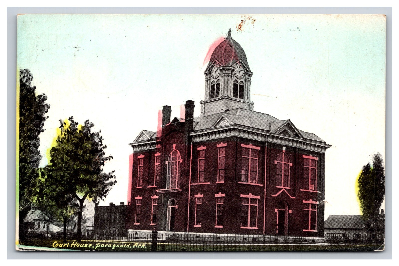 Court House Building, 1909 Paragould Arkansas AR Postcard