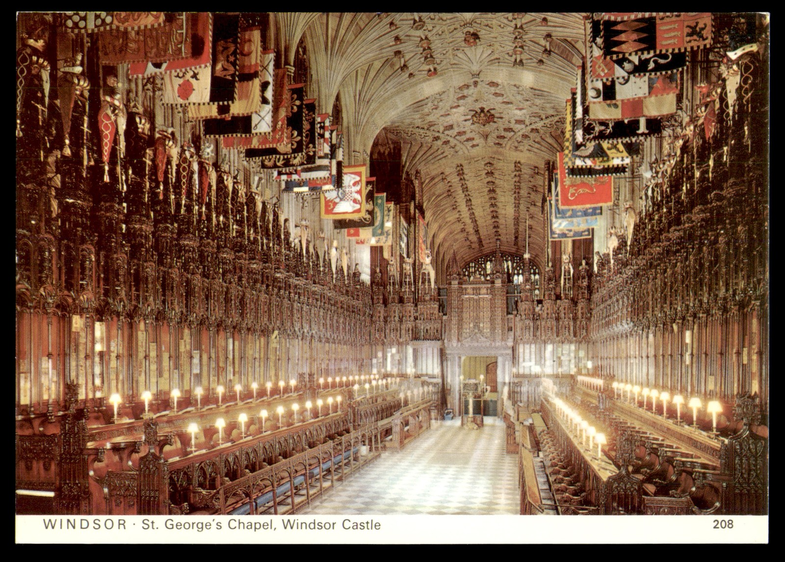 Postcard St. George’s Chapel, Windsor Castle, UK