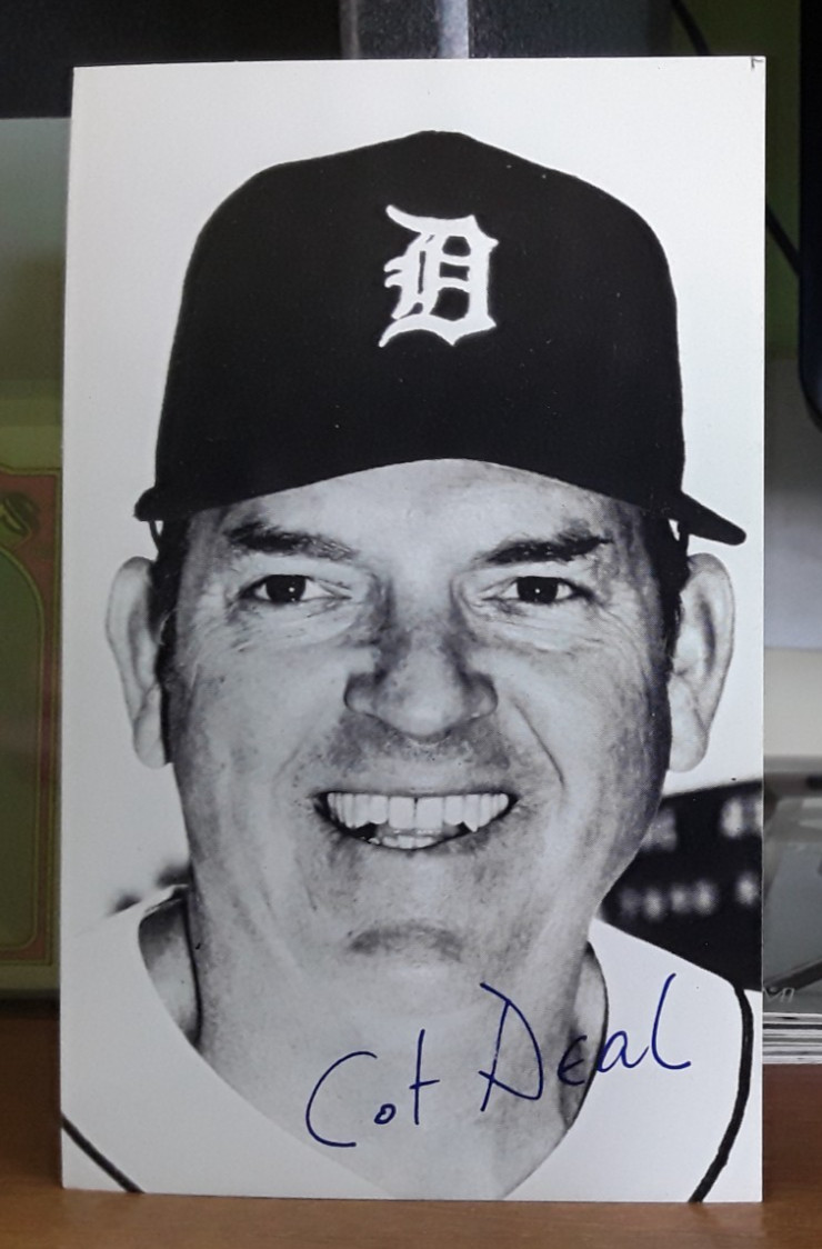 Cot Deal Coach Detroit Tigers Vintage 1973-74 B&W Stadium Issue MLB Postcard EX+