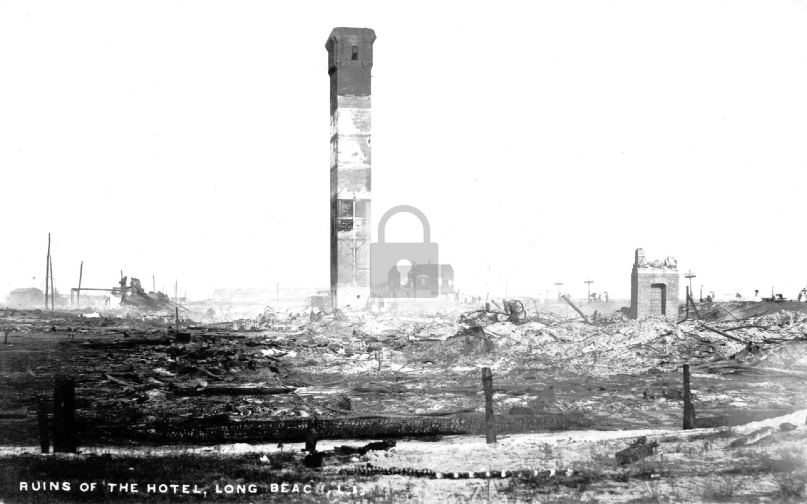 Hotel Ruins Long Beach Island New York NY – Reprint